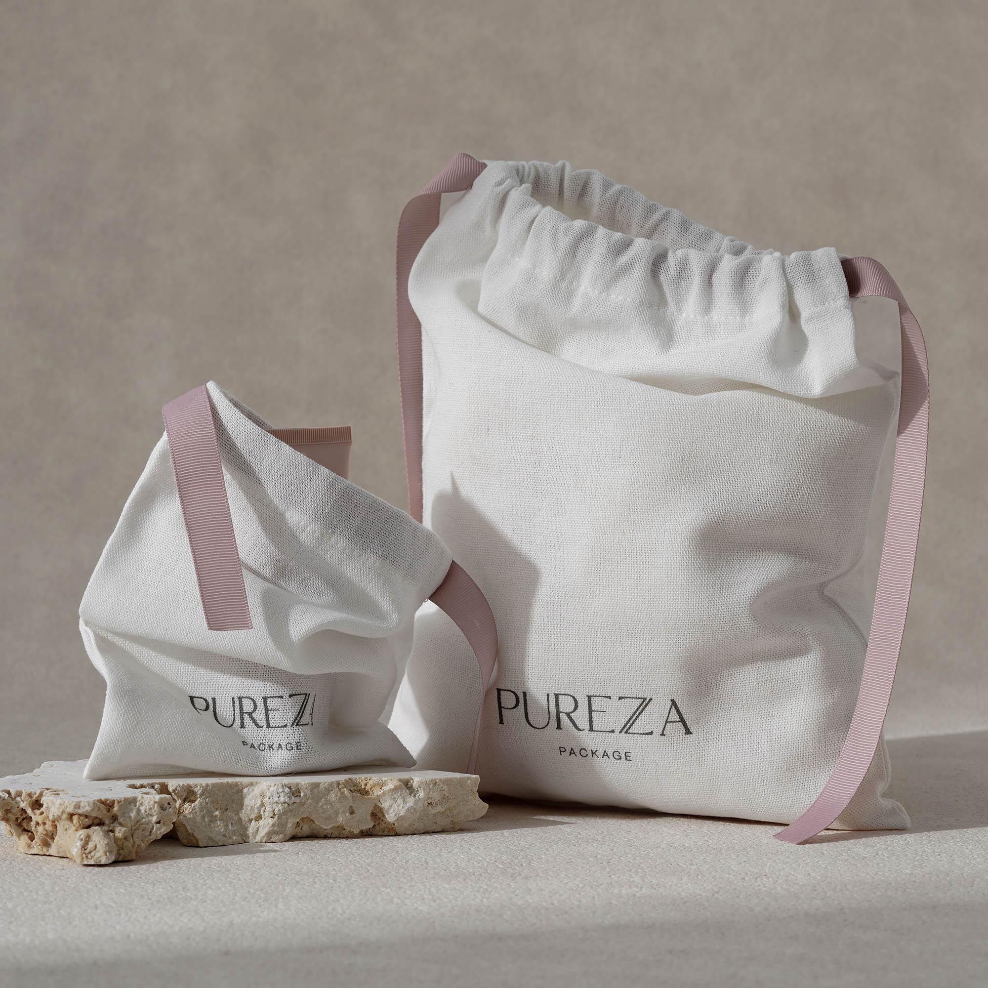Хлопковый мешочек на шнурке, э – обзор и цена Luxury Skincare Packaging
